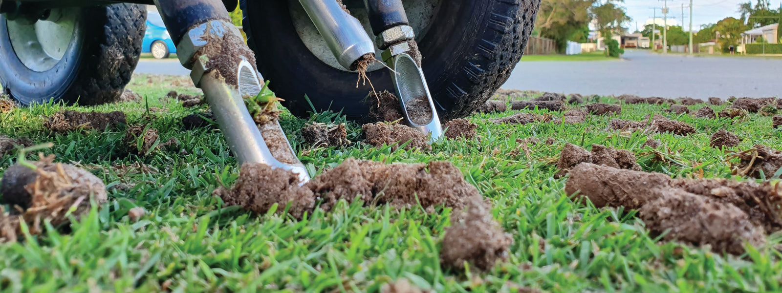 Aerating your lawn Lawnpride Australia