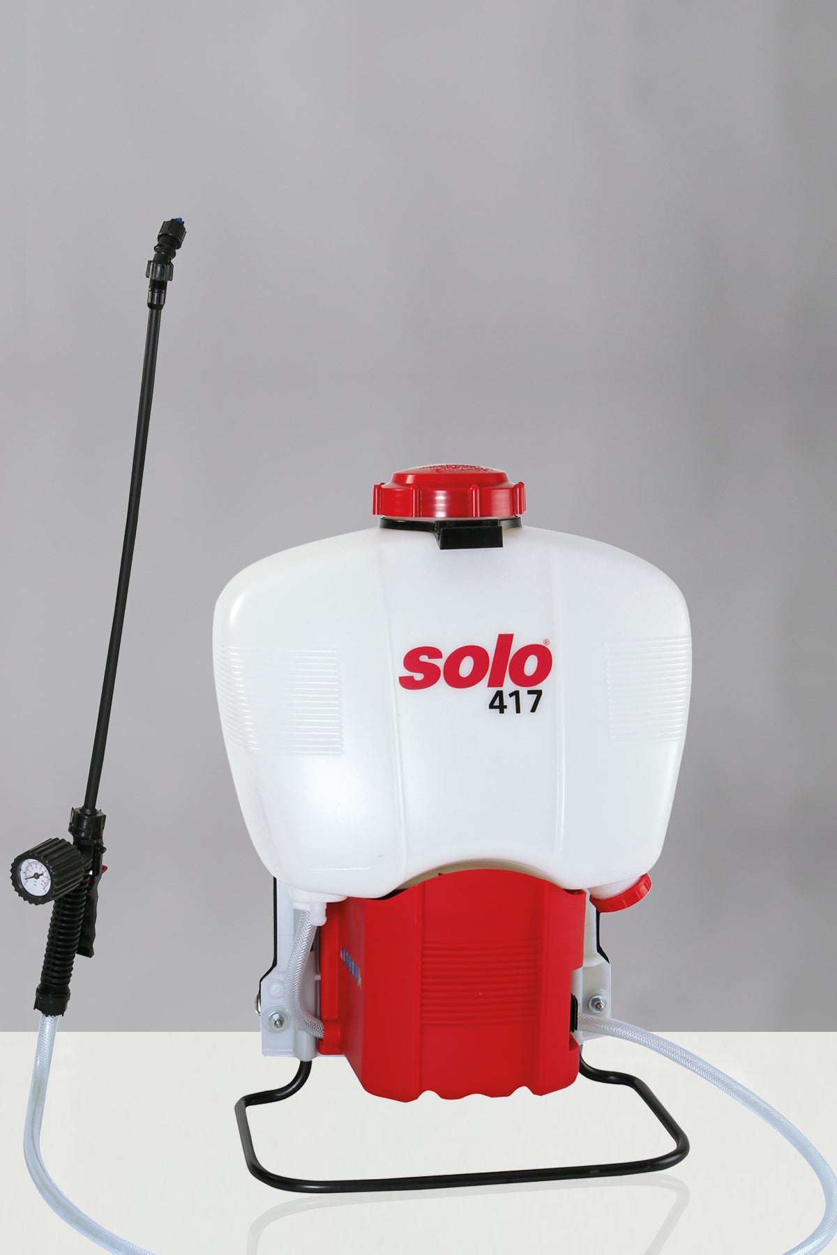 Battery backpack sprayer with spray wand